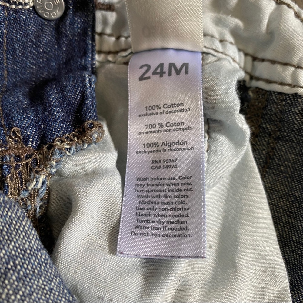 OshKosh Embroidered Football Denim Overalls - Picture 9 of 9